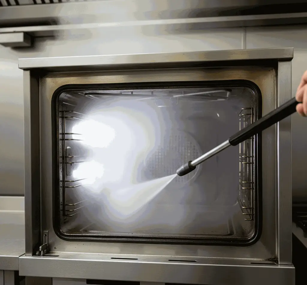 Commercial Oven Cleaning Services in Melbourne | HACCP-Compliant Steam Cleaning (Convection Oven, Quarter-size: 1–3 trays)